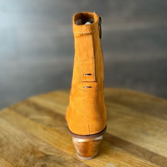 Franco Sarto Sammie Faux Suede Ankle Bootie in Whiskey Tan. Size 7. NWT! - Picture 6 of 16